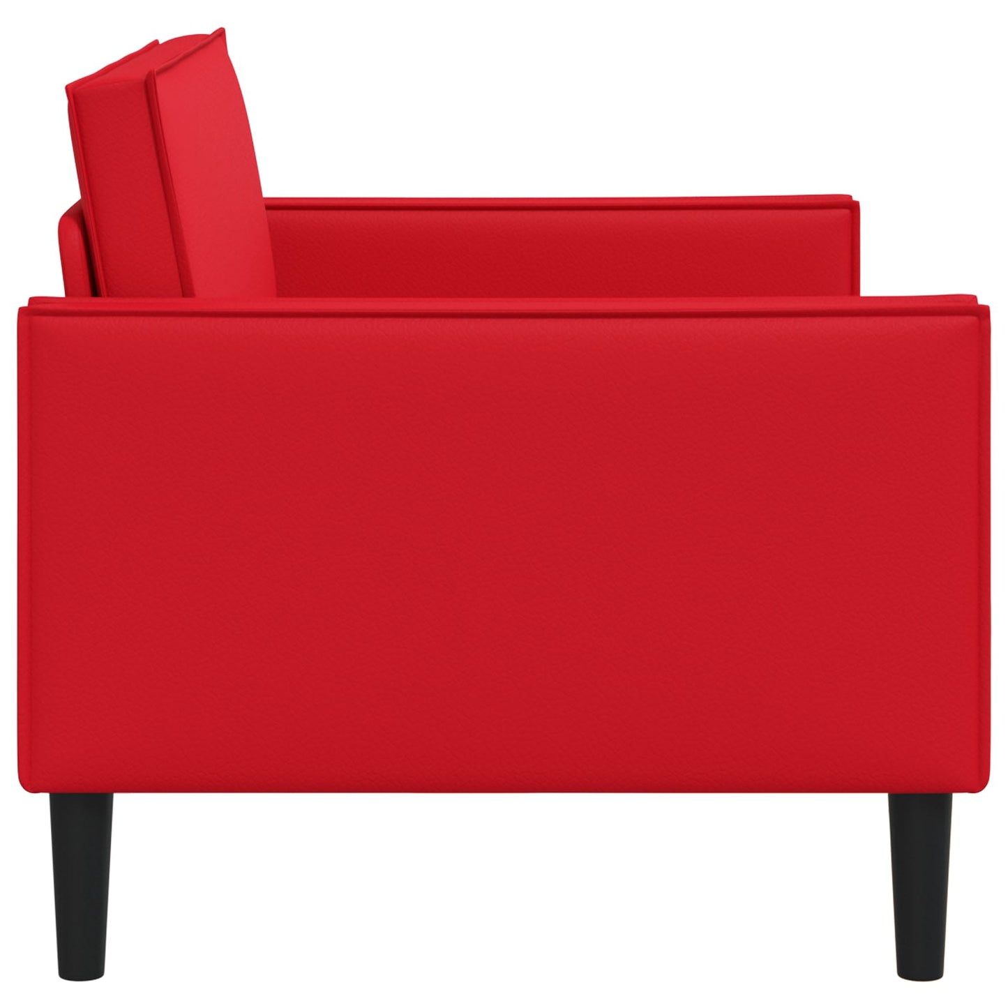 XXL Armchair Red Faux Leather