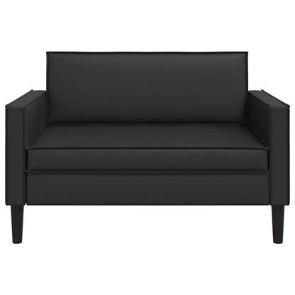 XXL Armchair Black Faux Leather