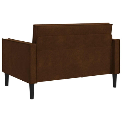 XXL Armchair Brown Faux Suede Leather