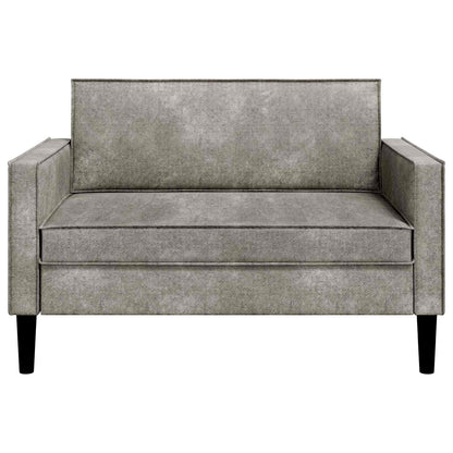 XXL Armchair Light Grey Faux Suede Leather