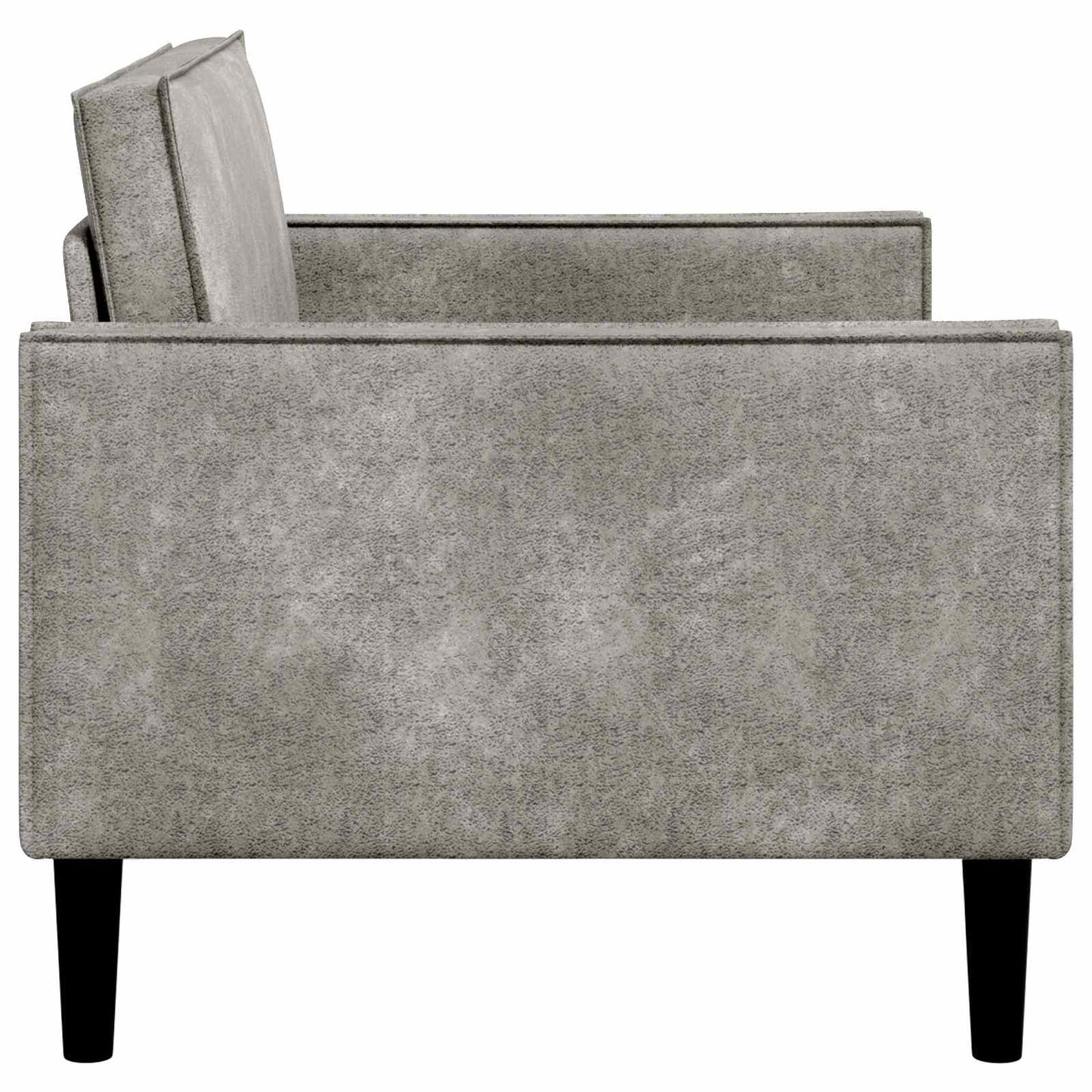 XXL Armchair Light Grey Faux Suede Leather