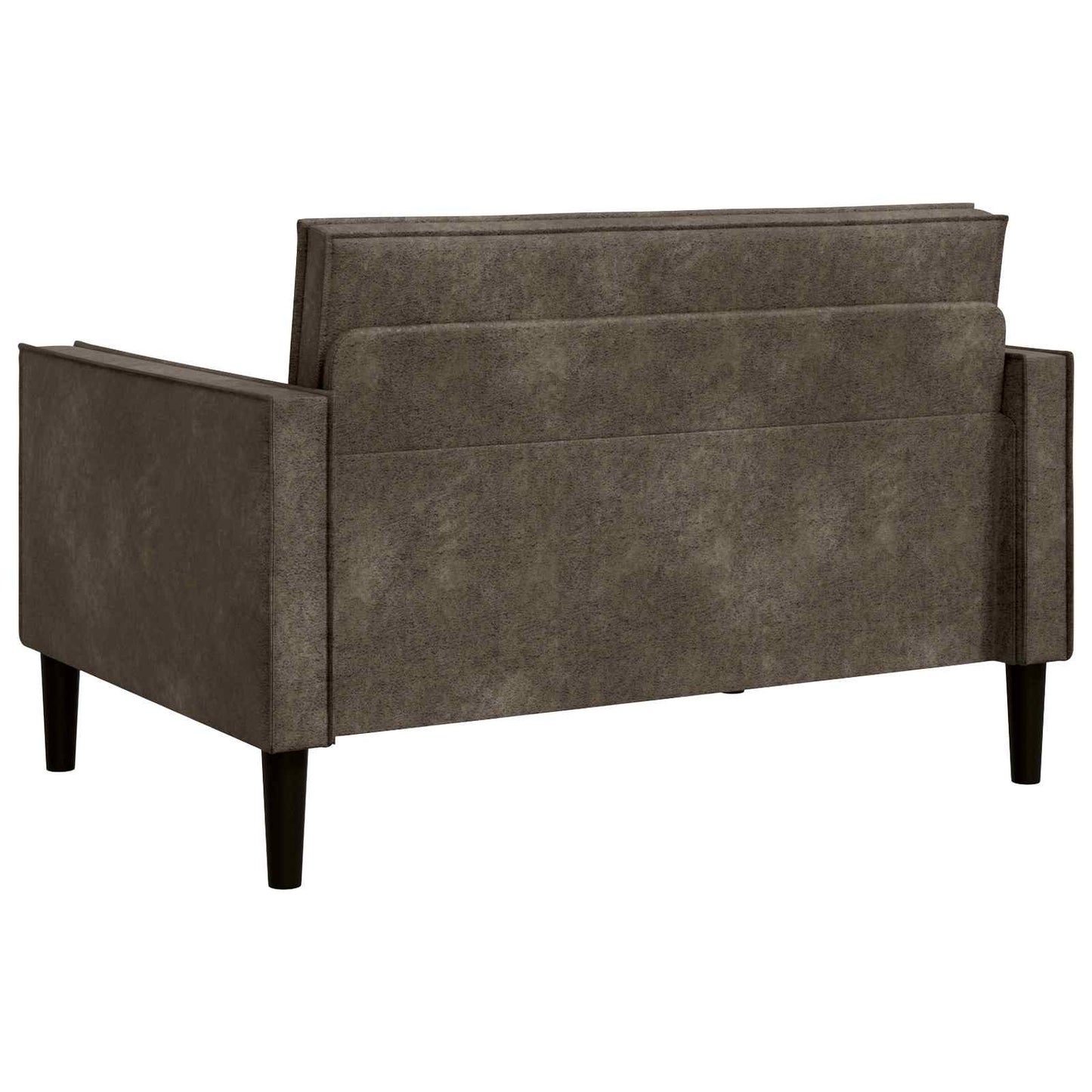 XXL Armchair Dark Grey Faux Suede Leather