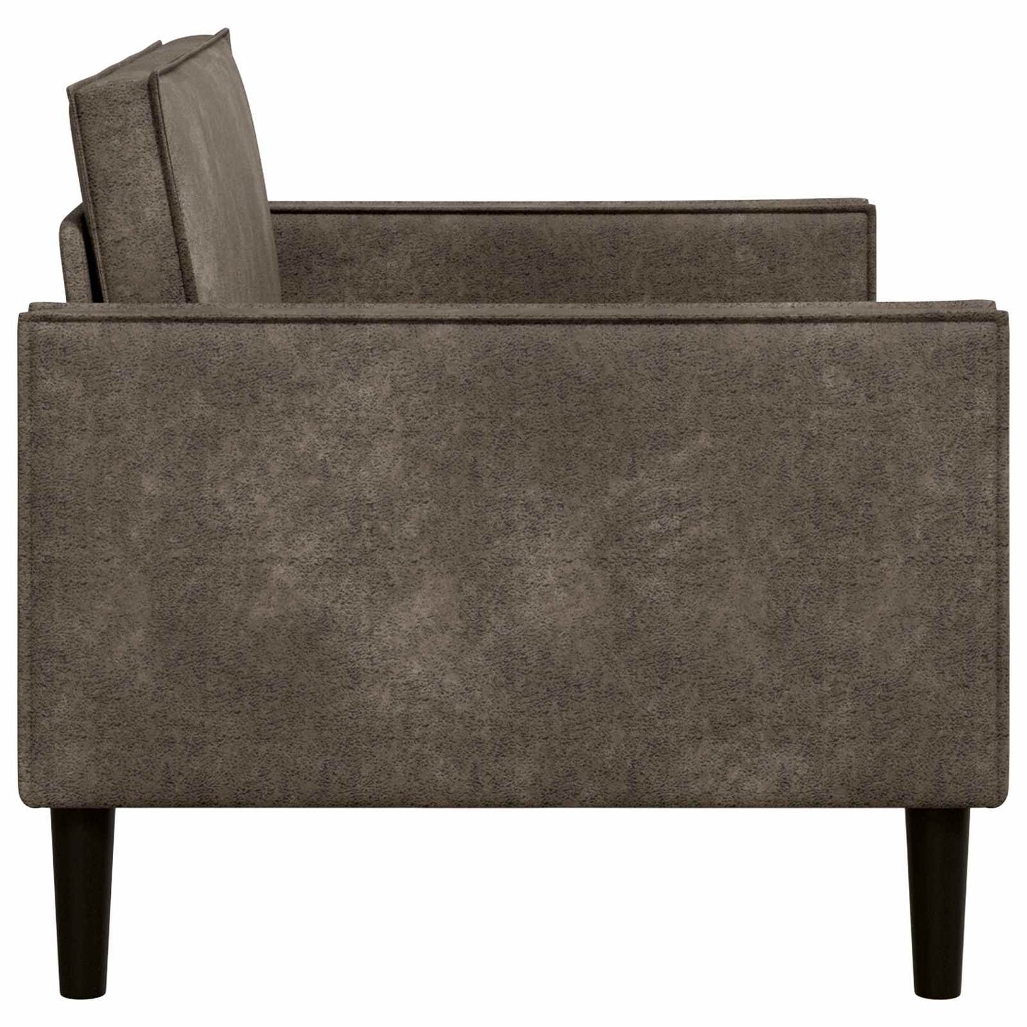 XXL Armchair Dark Grey Faux Suede Leather