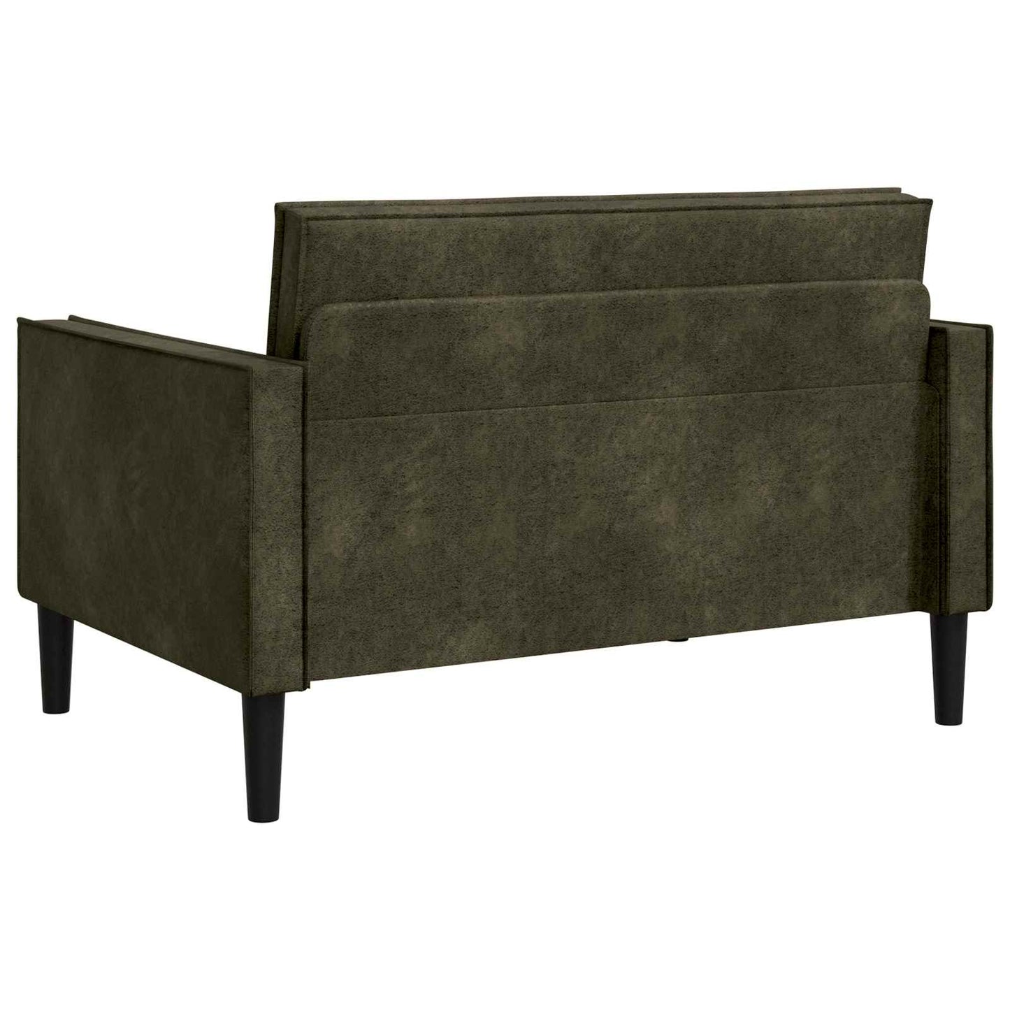 XXL Armchair Army Green Faux Suede Leather