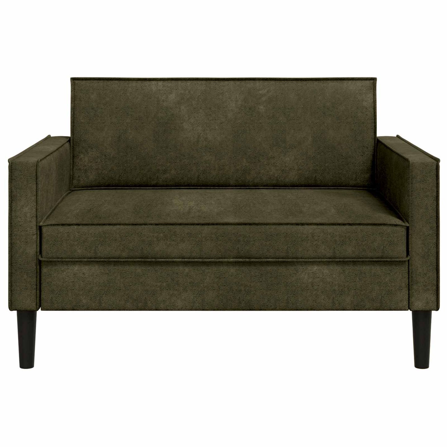 XXL Armchair Army Green Faux Suede Leather