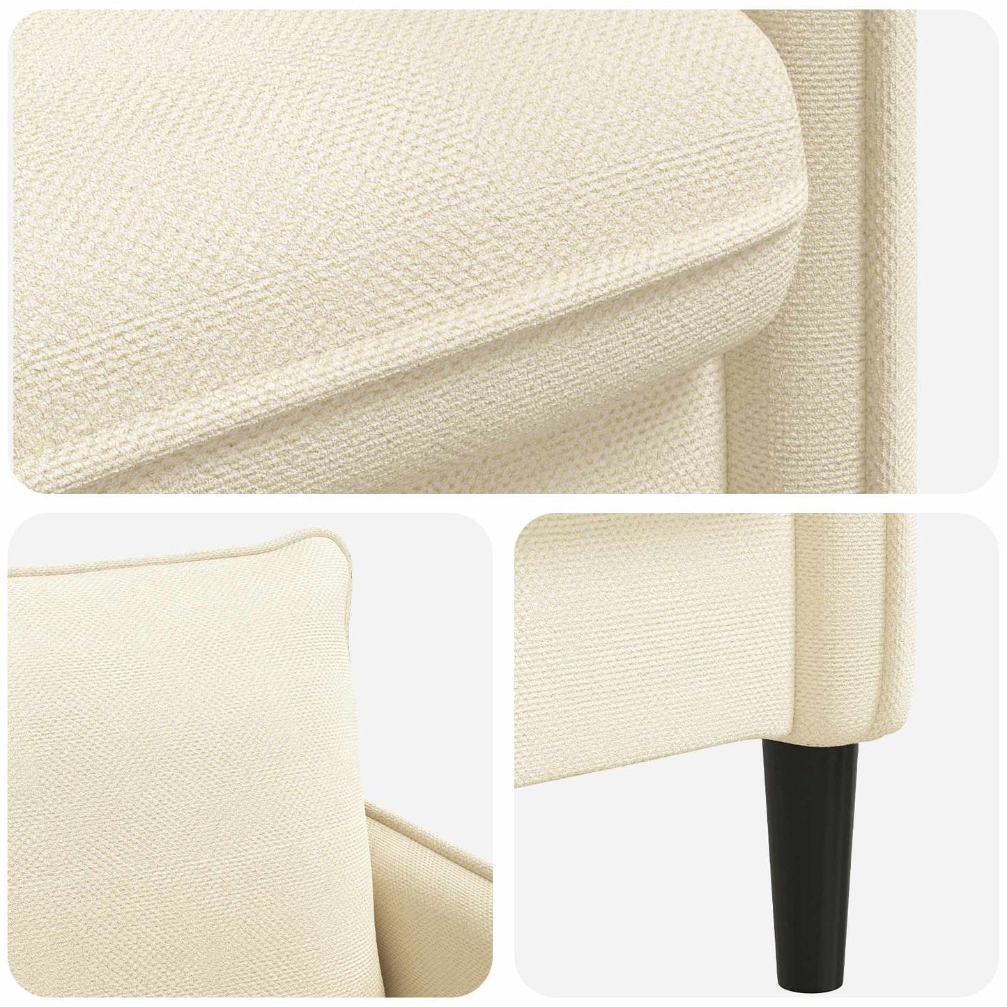 XL Armchair Cream Velvet
