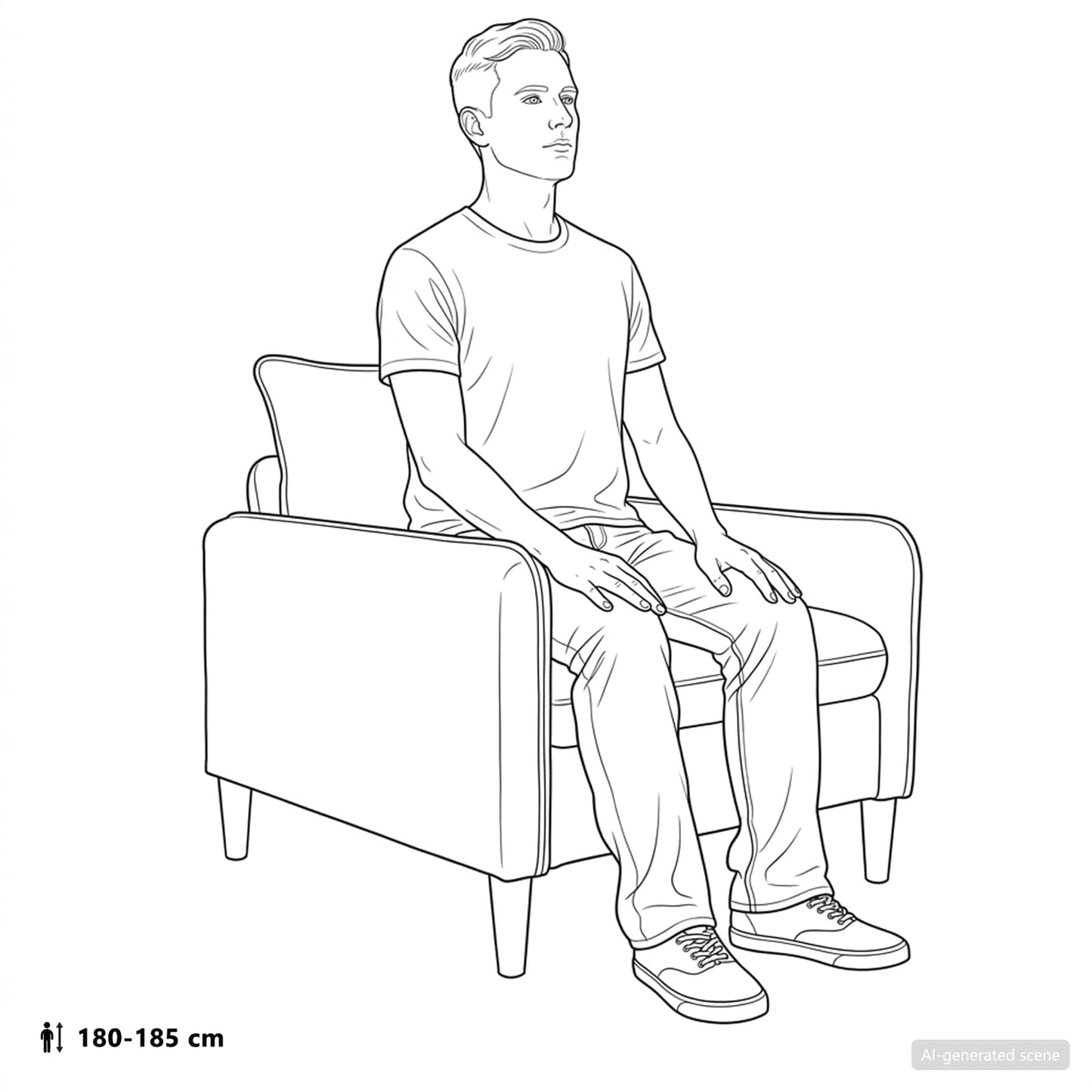 XL Armchair Oatmeal Velvet