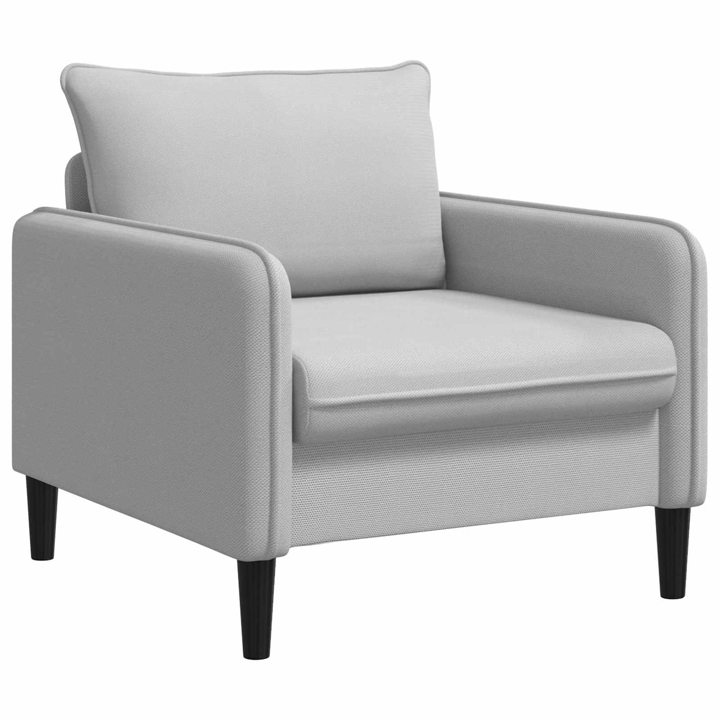XL Armchair Light Grey Velvet