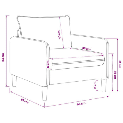 XL Armchair Dark Grey Velvet