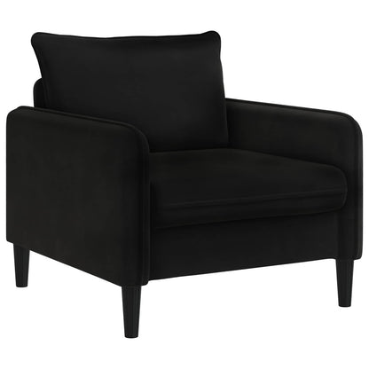 XL Armchair Black Velvet