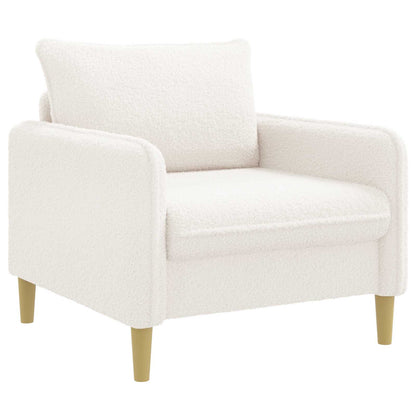 XL Armchair White Bouclé