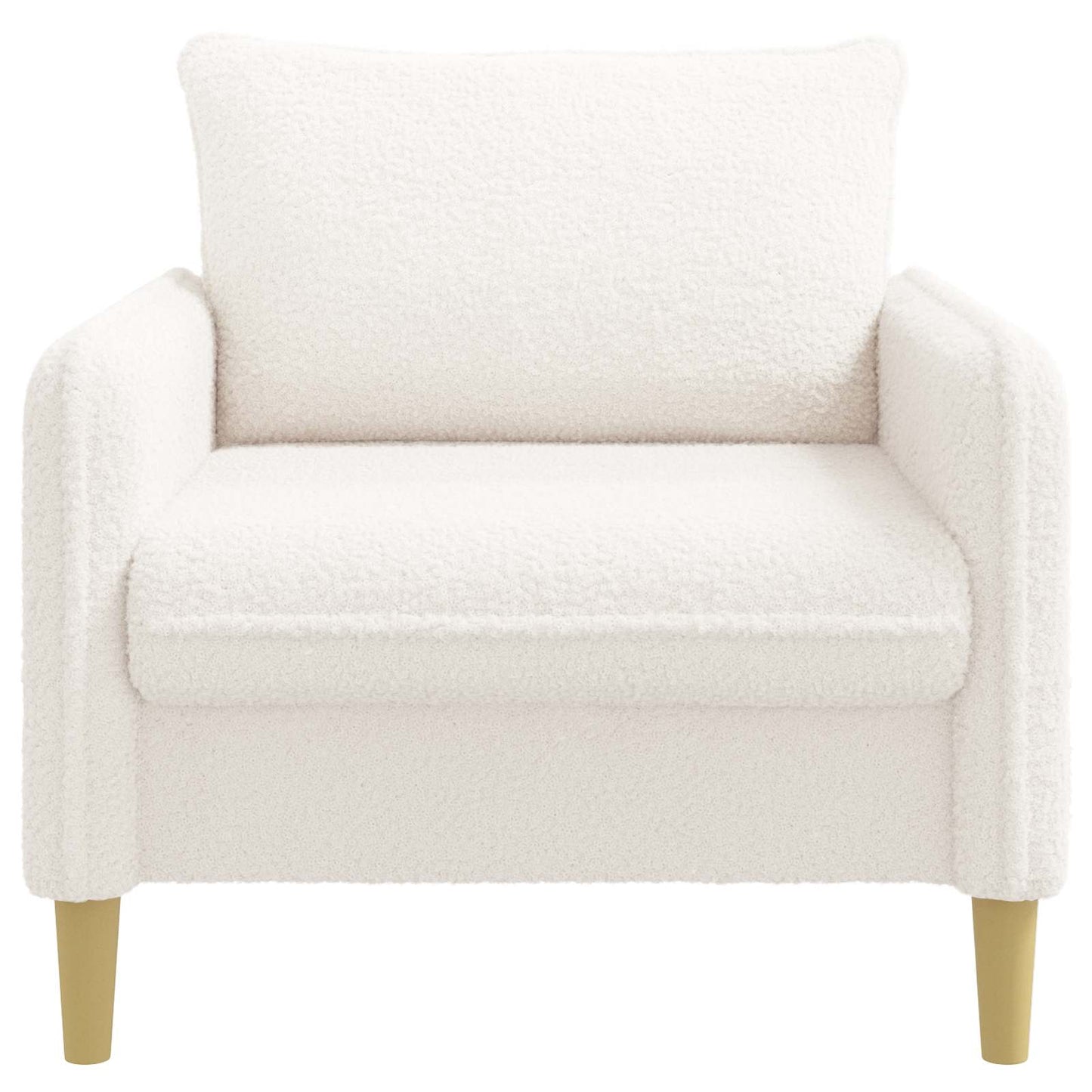 XL Armchair White Bouclé