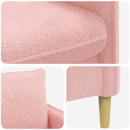 XL Armchair Pink Bouclé
