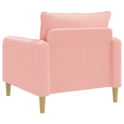 XL Armchair Pink Bouclé
