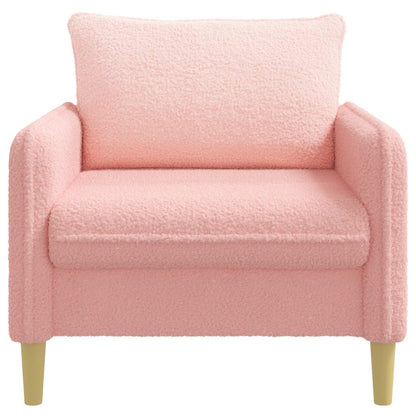 XL Armchair Pink Bouclé