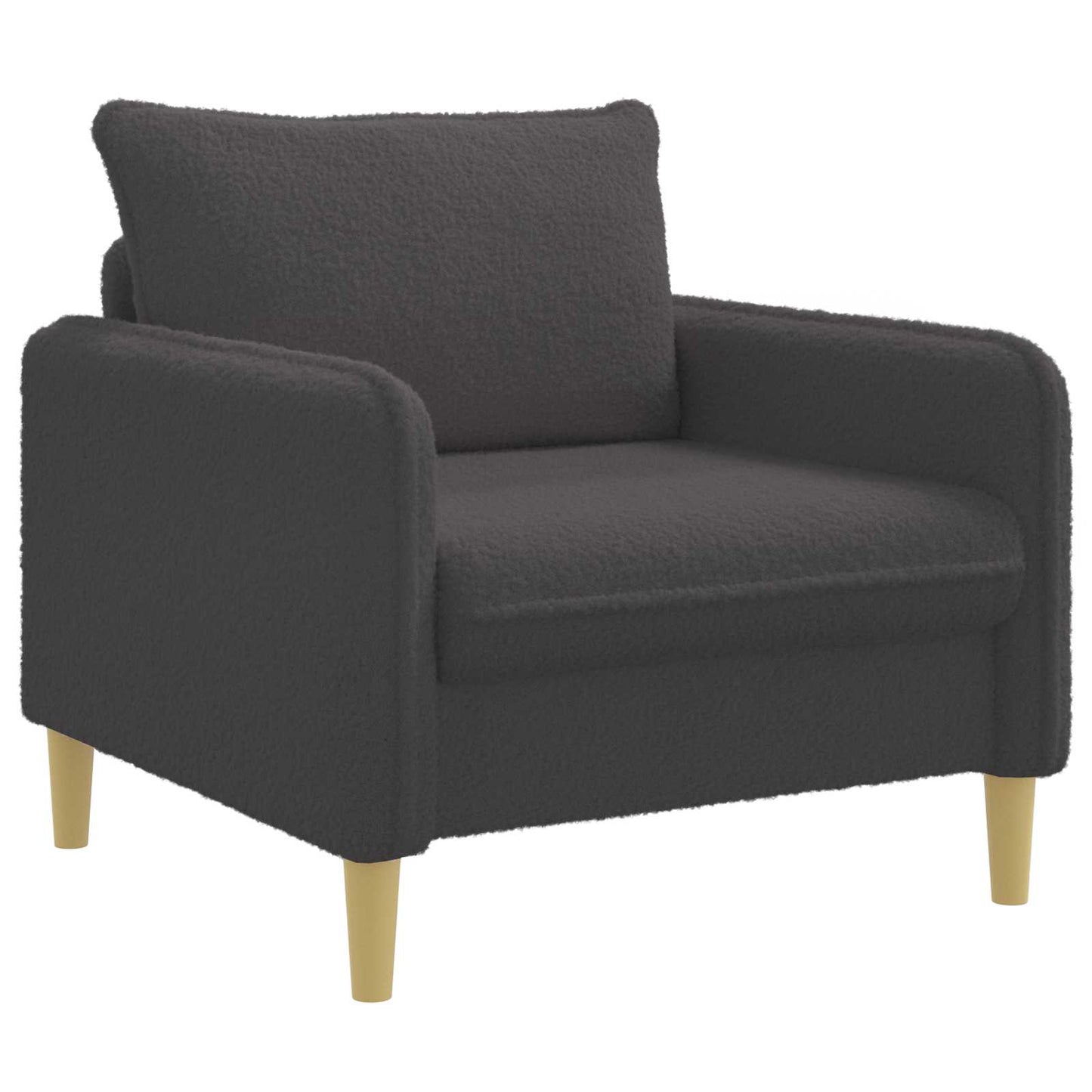 XL Armchair Dark Grey Bouclé