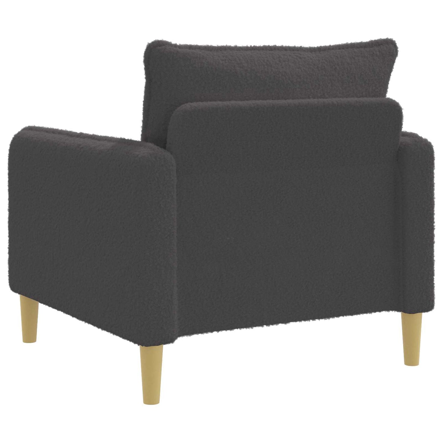 XL Armchair Dark Grey Bouclé