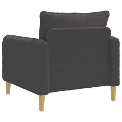 XL Armchair Dark Grey Bouclé