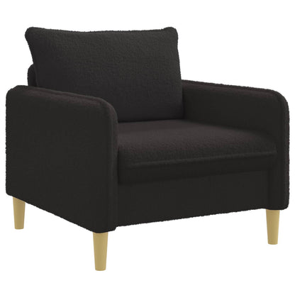 XL Armchair Black Bouclé