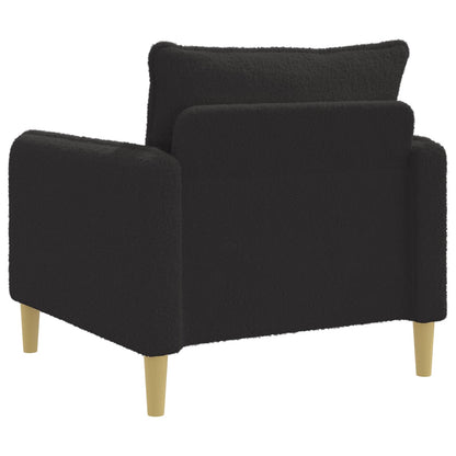 XL Armchair Black Bouclé