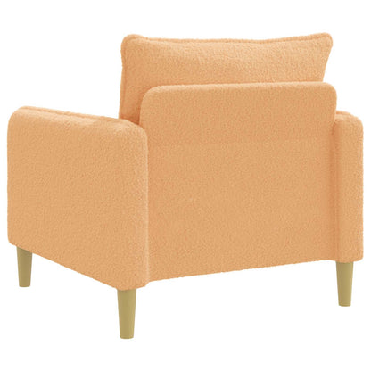 XL Armchair Beige Bouclé