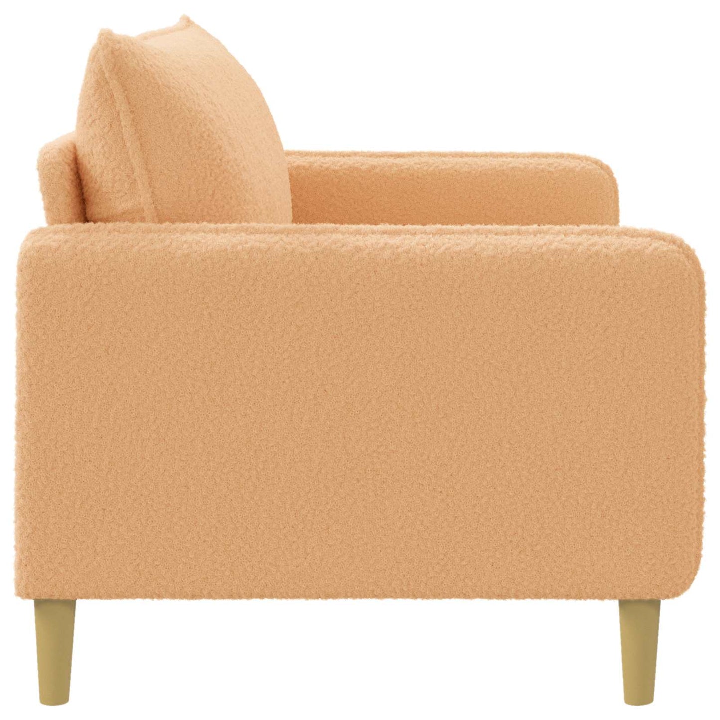 XL Armchair Beige Bouclé
