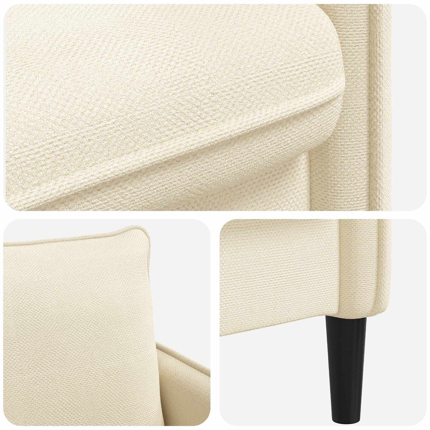 XXL Armchair Cream Velvet
