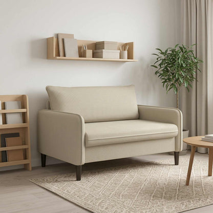 XXL Armchair Beige Velvet