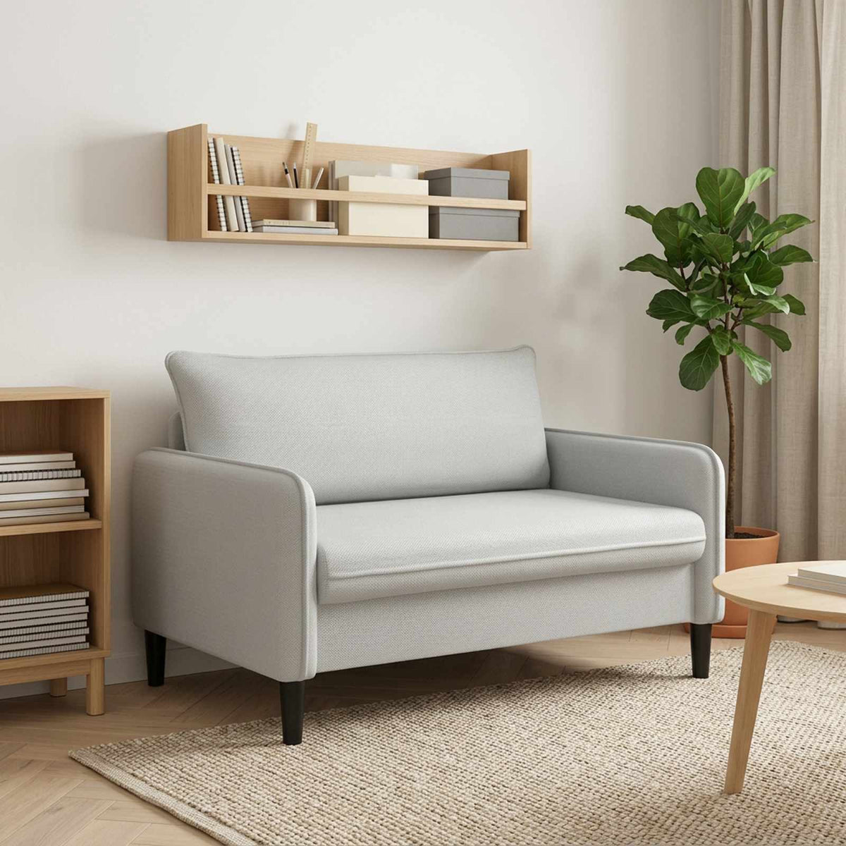 XXL Armchair Light Grey Velvet