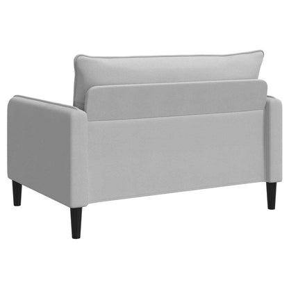 XXL Armchair Light Grey Velvet