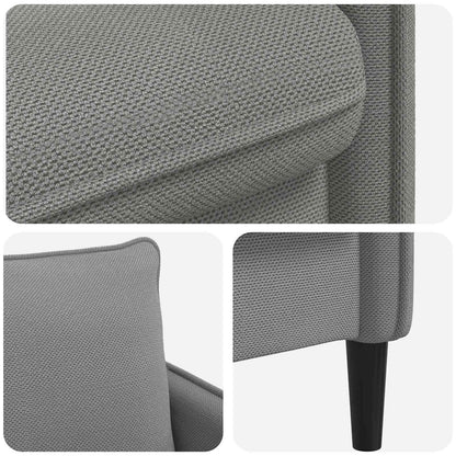 XXL Armchair Dark Grey Velvet