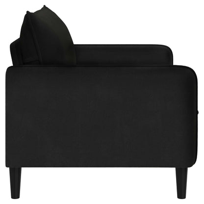 XXL Armchair Black Velvet