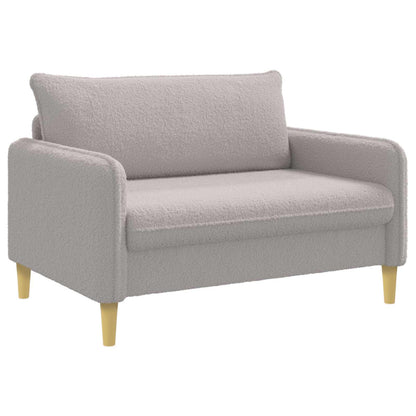 XXL Armchair Light Grey Bouclé