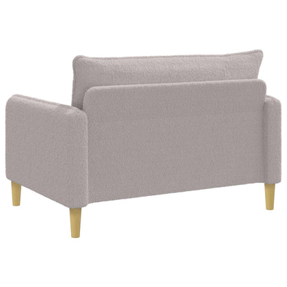 XXL Armchair Light Grey Bouclé