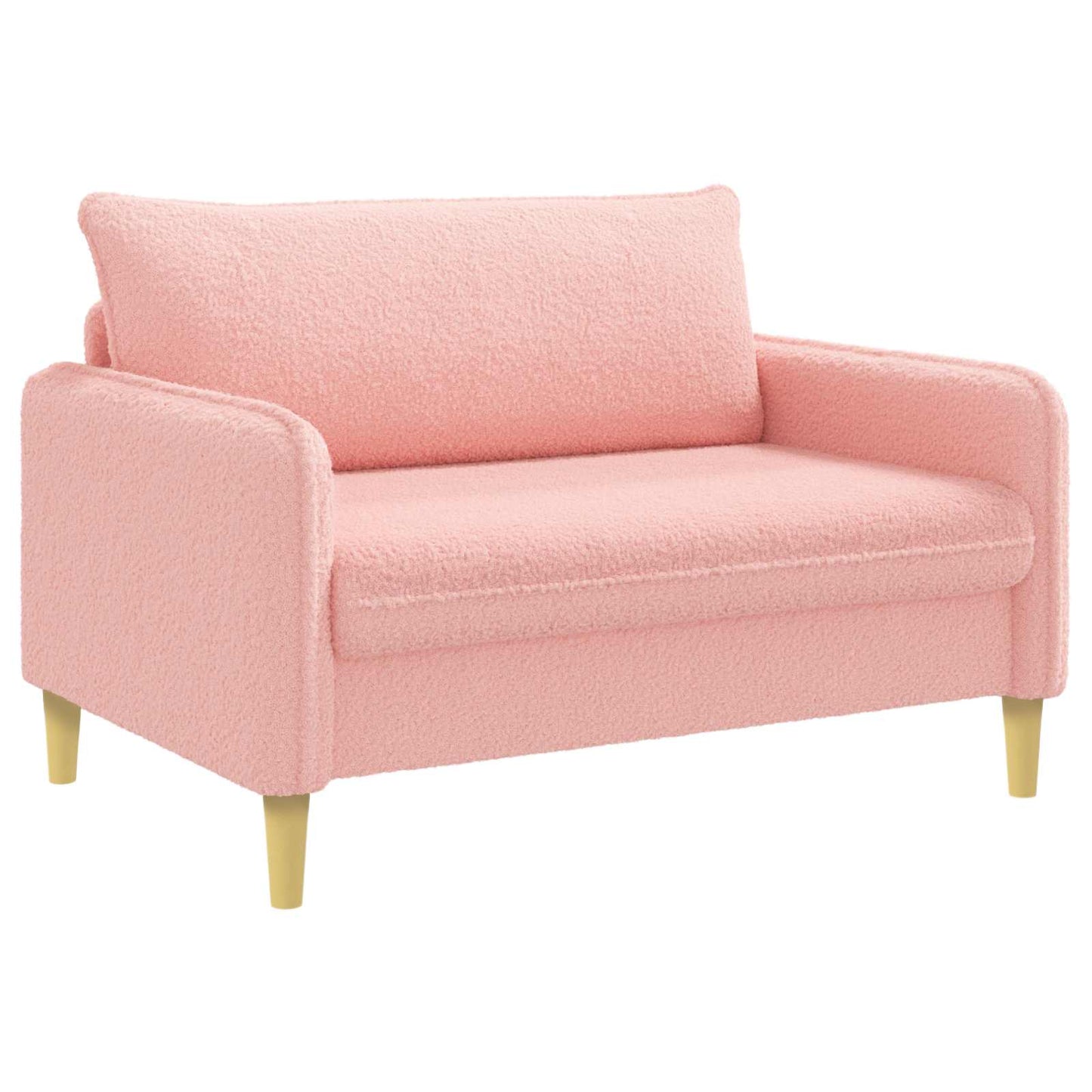 XXL Armchair Pink Bouclé