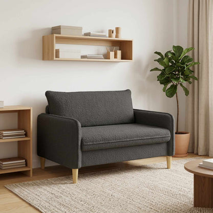 XXL Armchair Dark Grey Bouclé