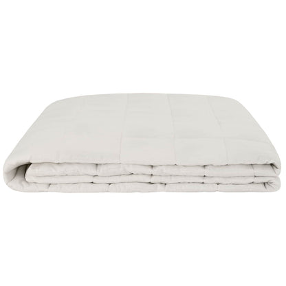 Weighted Blanket White 138 x 200 cm 10 kg 100% Cotton 205T