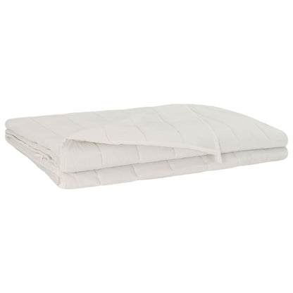 Weighted Blanket White 200 x 200 cm 9 kg 100% Cotton 205T