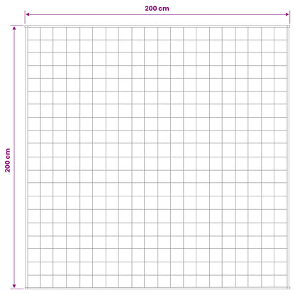 Weighted Blanket White 200 x 200 cm 9 kg 100% Cotton 205T