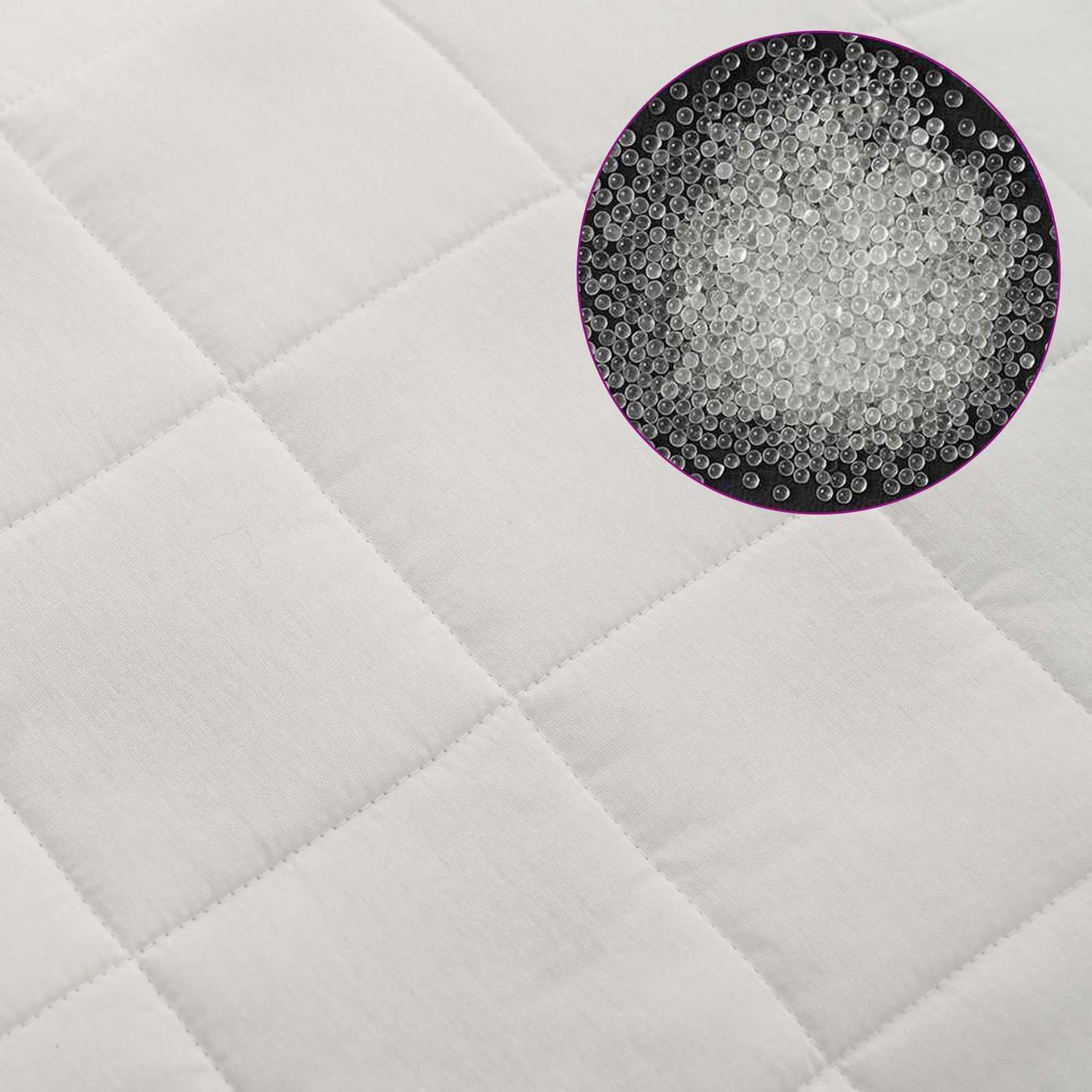 Weighted Blanket White 220 x 260 cm 15 kg 100% Cotton 205T