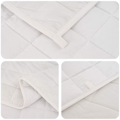 Weighted Blanket White 120 x 180 cm 5 kg 100% Cotton 205T