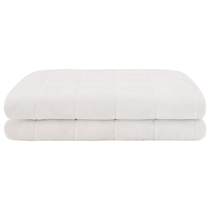 Weighted Blanket White 200 x 200 cm 13 kg 100% Cotton 205T
