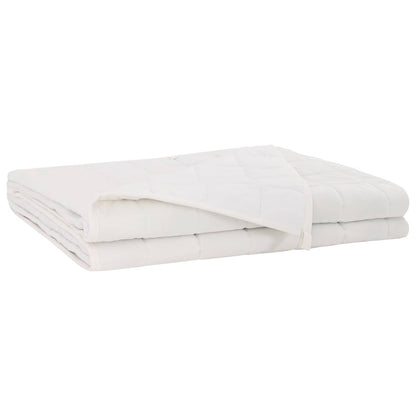 Weighted Blanket White 200 x 225 cm 9 kg 100% Cotton 205T