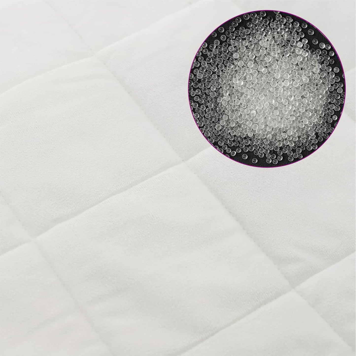 Weighted Blanket White 220 x 260 cm 11 kg 100% Cotton 205T