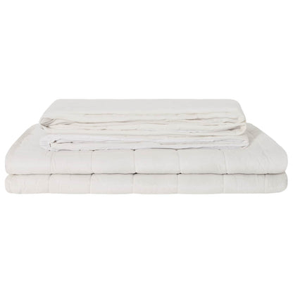 Weighted Blanket White 120 x 180 cm 9 kg 100% Cotton 205T
