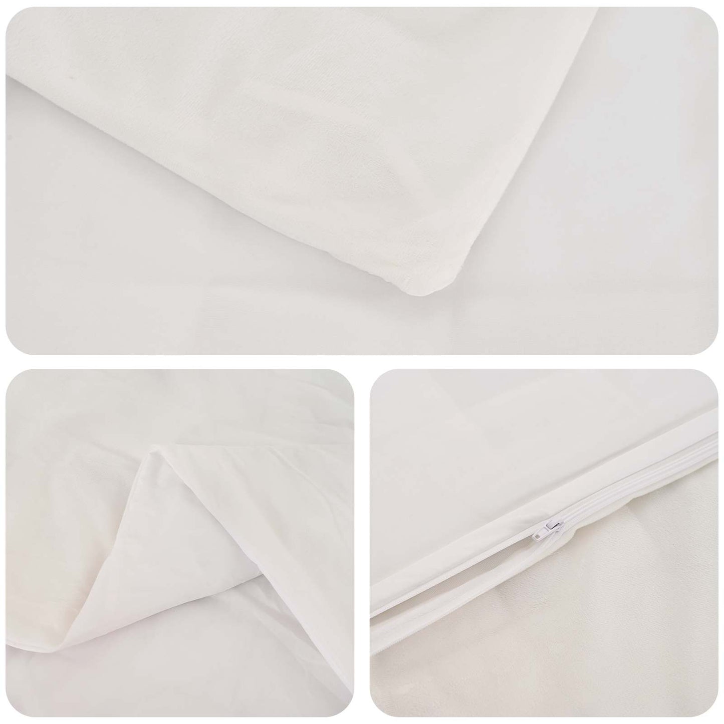 Weighted Blanket White 200 x 225 cm 13 kg 100% Cotton 205T