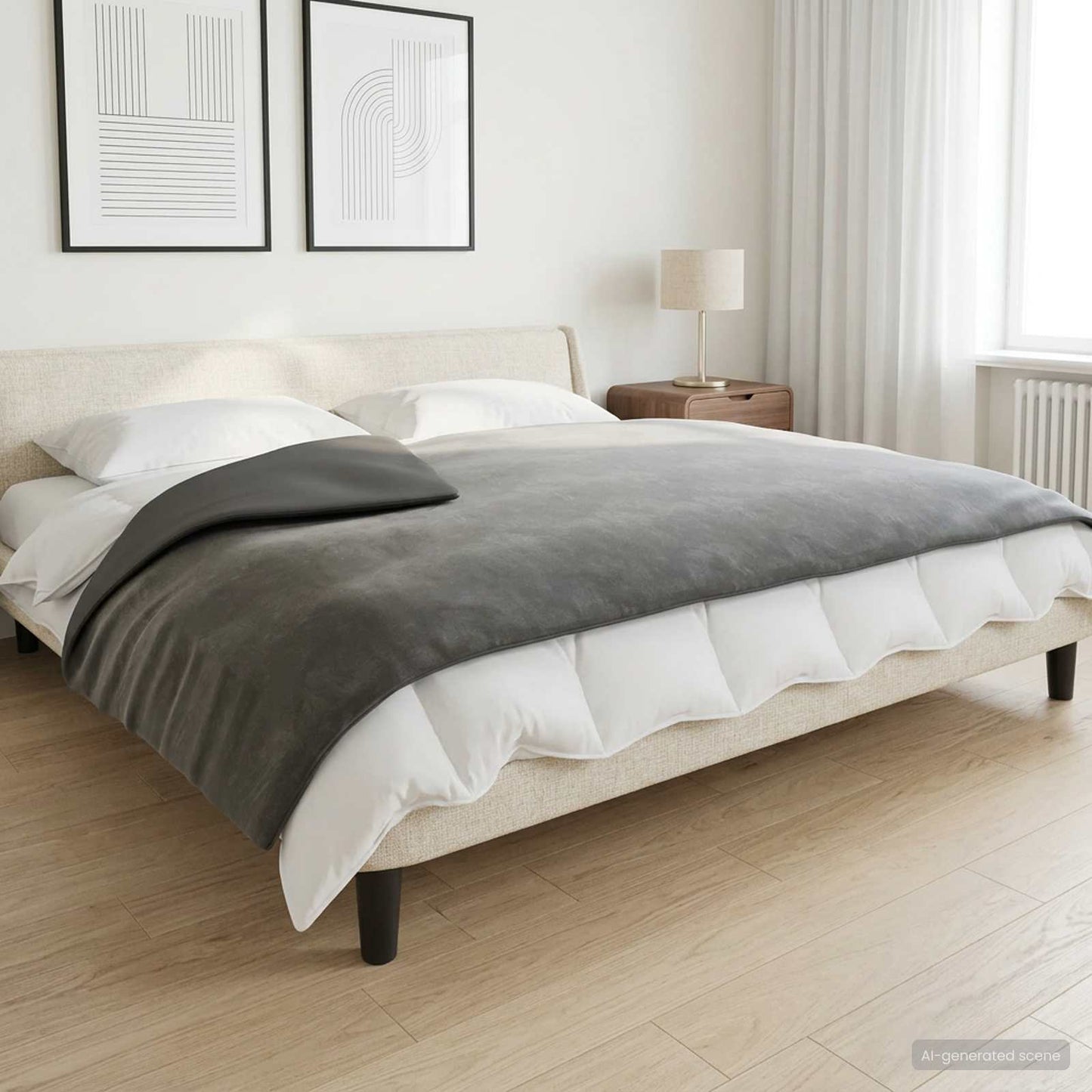 Weighted Blanket Anthracite 138 x 200 cm 6 kg 100% Cotton 205T