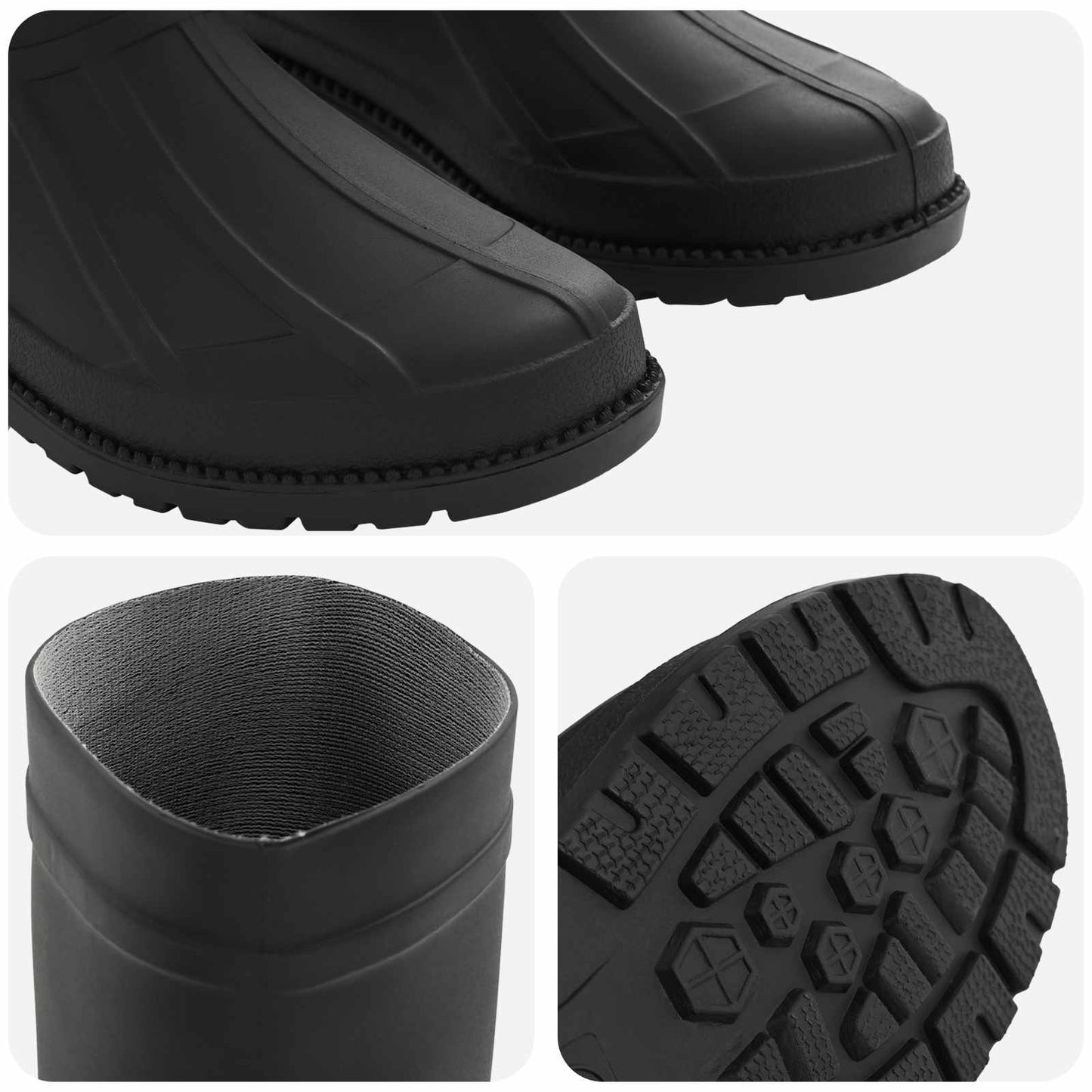 Rain Boots PVC Size 39 Black