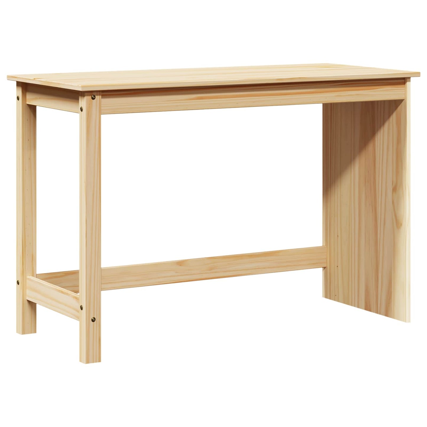 Desk Cabinet Set 2 pcs Brown Solid Pine Wood