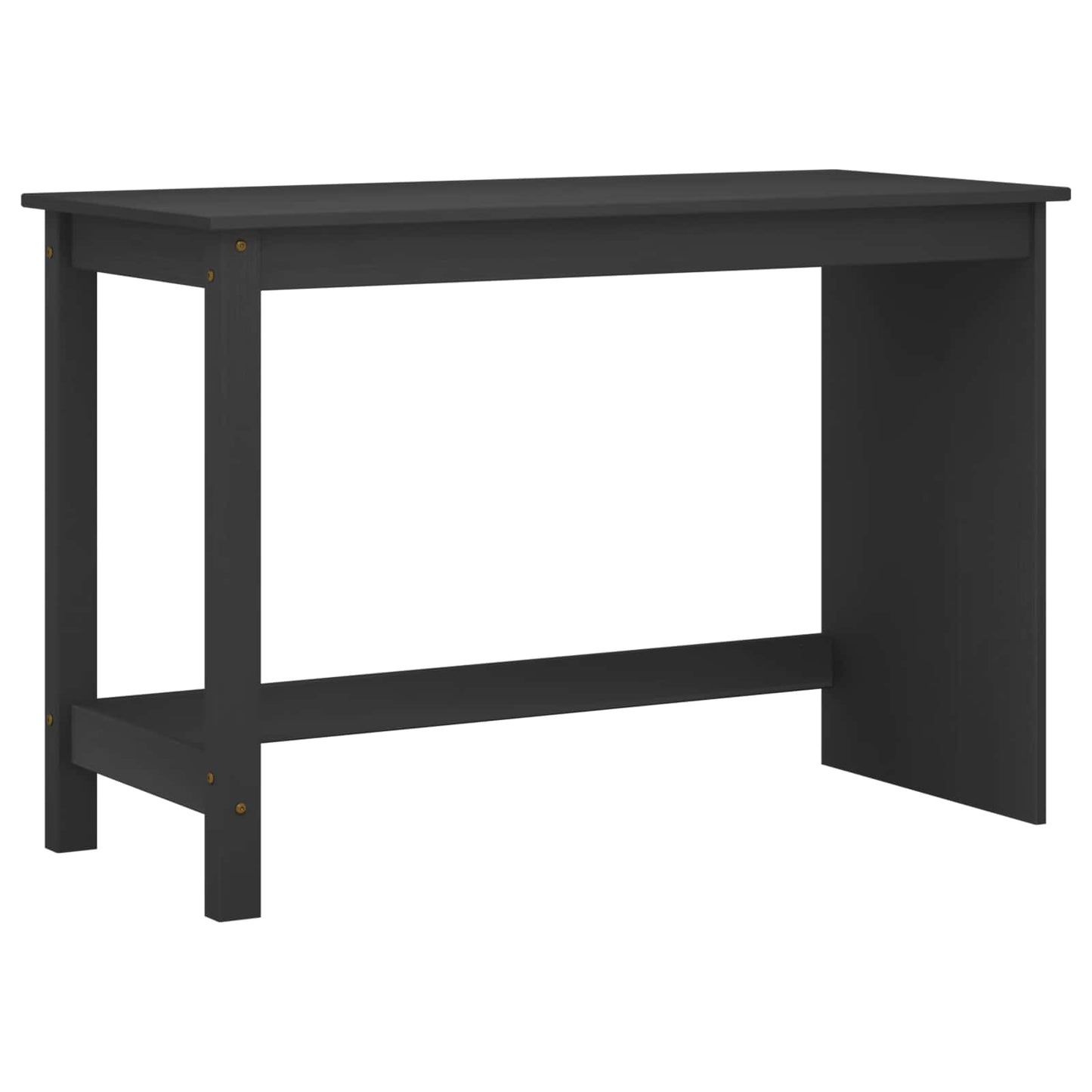 Desk and Rolling Cabinet Set MOSS 2 pcs Black